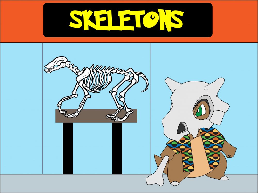Cubone Visiting the Skeletons Museum