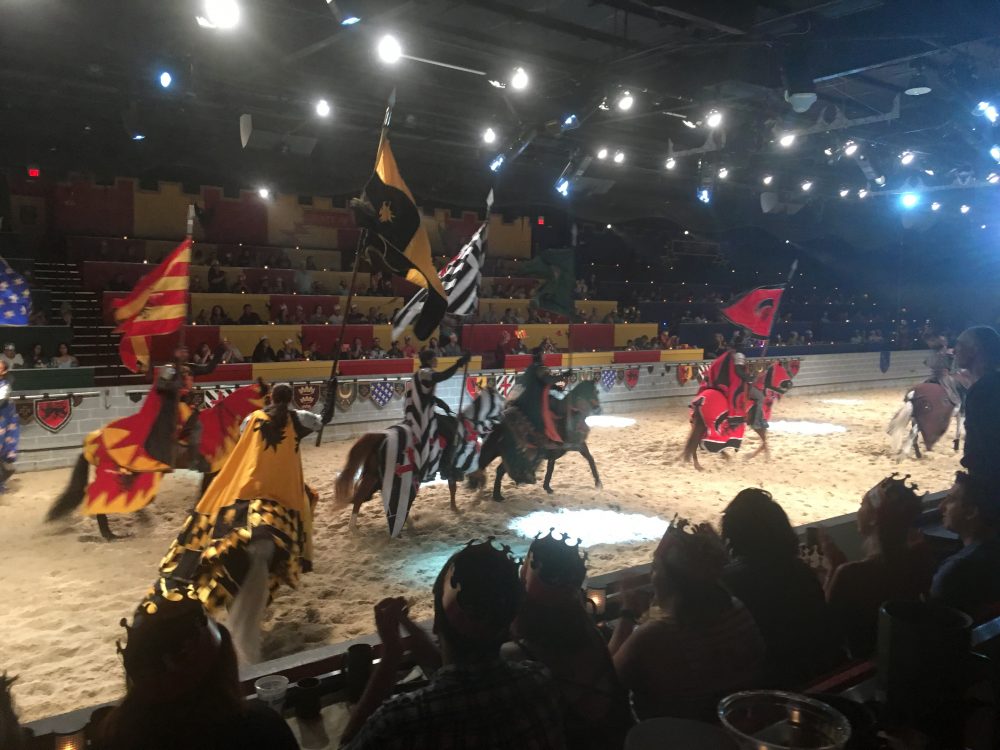 Medieval Times Knights With Flags