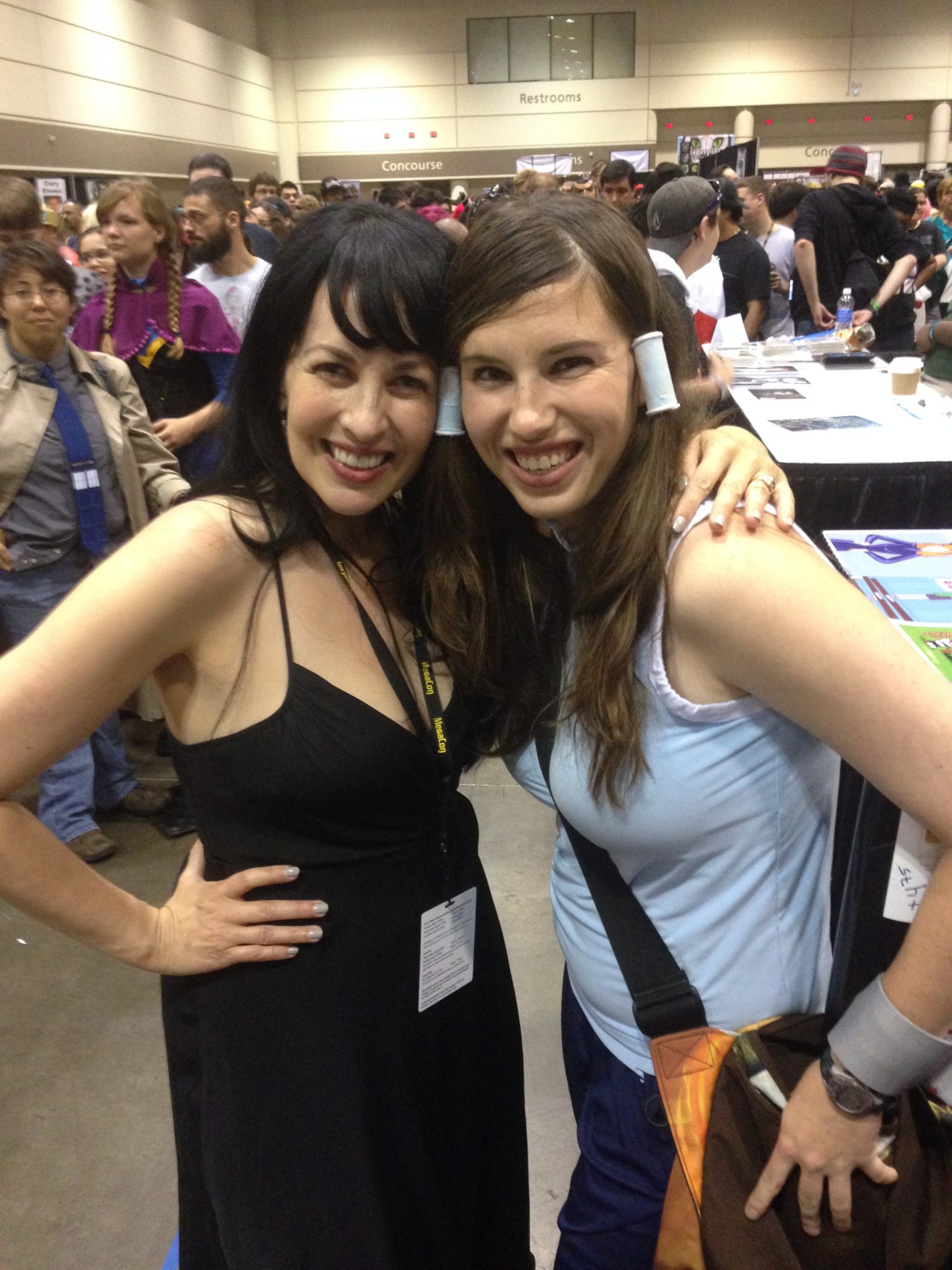 Chelsea with Grey Griffin at Megacon.