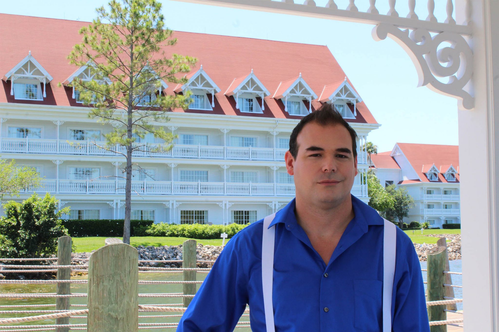 Jay on Dapper Day at the Grand Floridian.