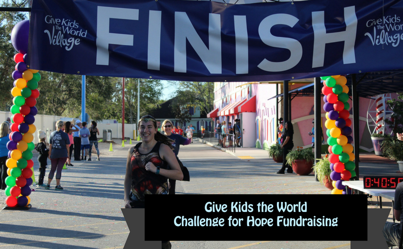 Give Kids the World Challenge for Hope finish line from 2017