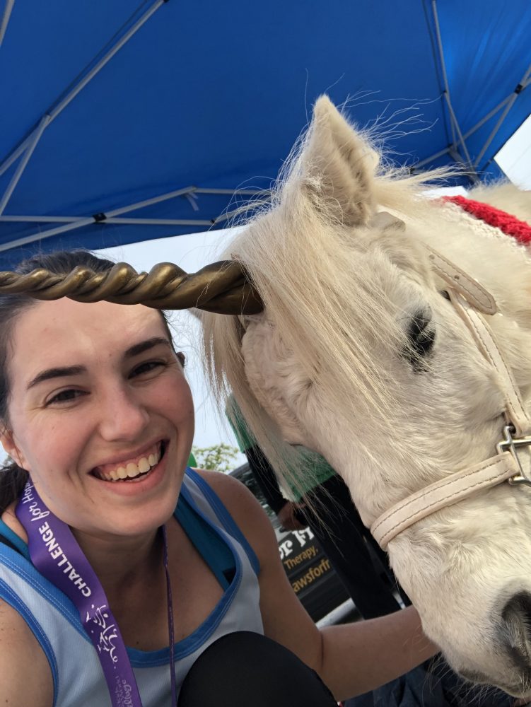 Unicorn at the Challenge for Hope at Give Kids the World.