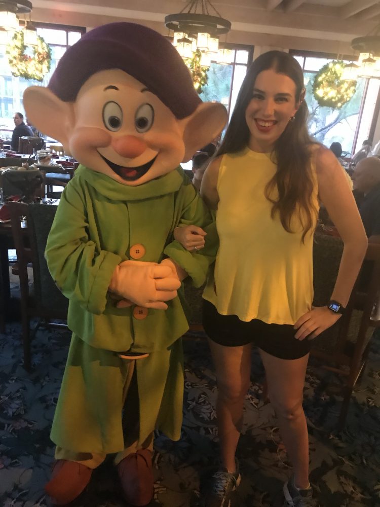 Dopey at Storybook Dining at Artist Point