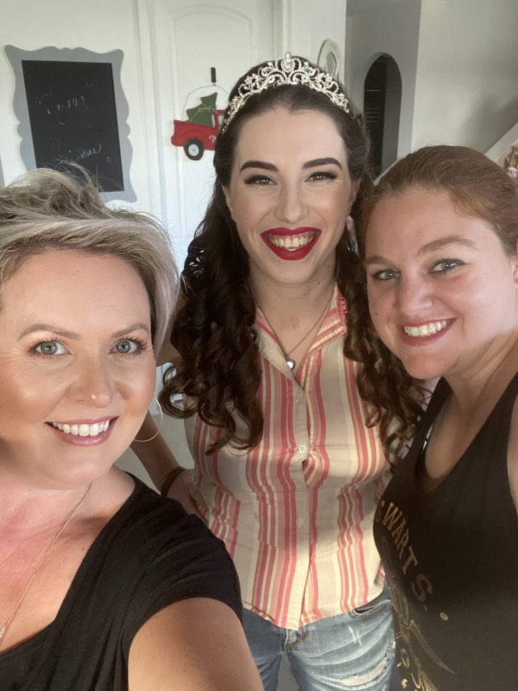 Chelsea and Lacey with Stacie of FairyTale Hair and Makeup