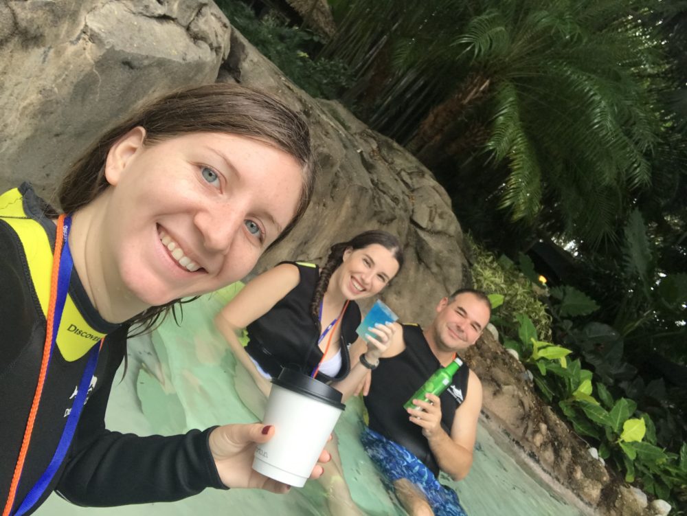 Chilling the water in Discovery Cove