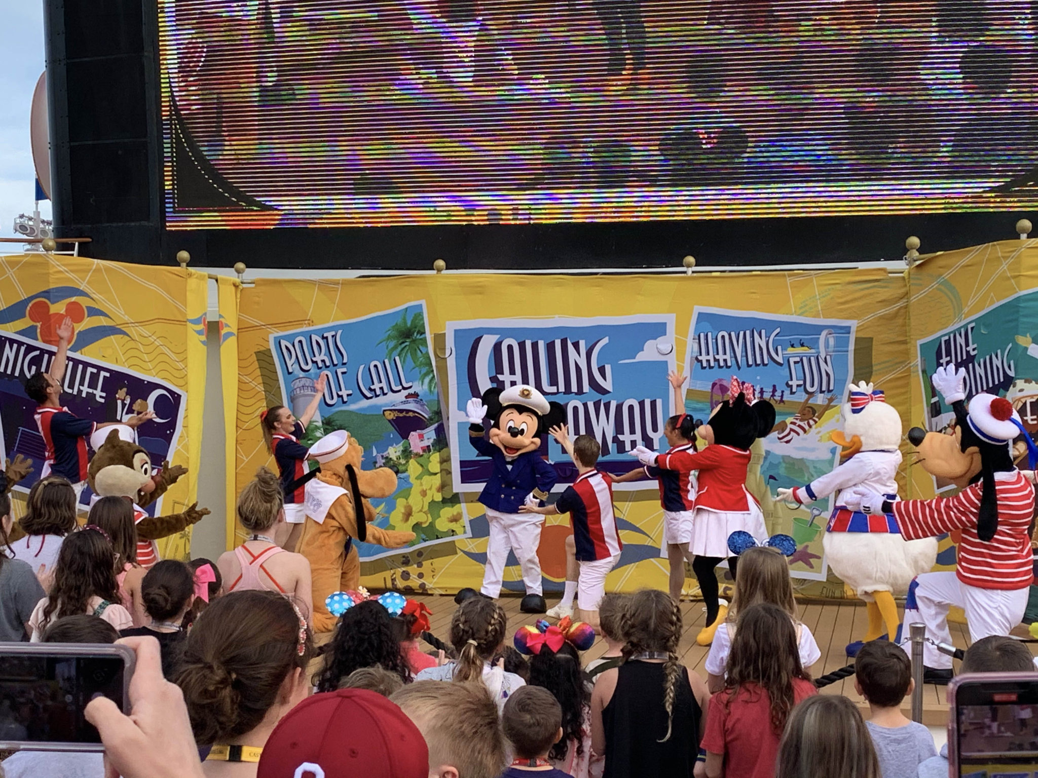 Mickey and Minnie at the Sail Away Celebration