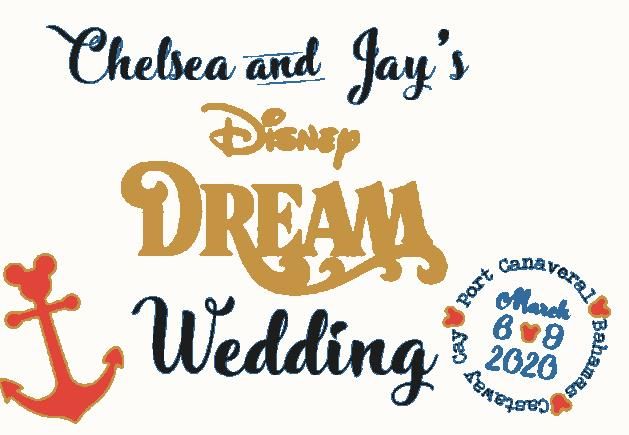 Welcome Bag Embroidery Image Chelsea and Jay's Disney Dream Wedding 