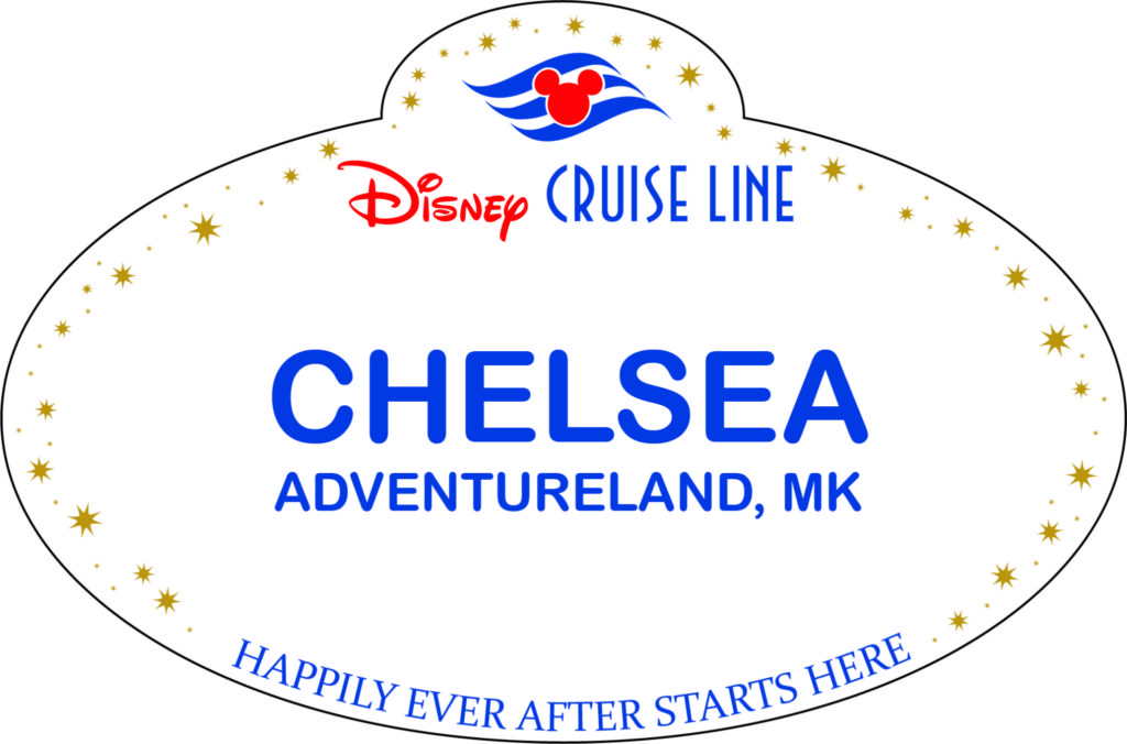 Disney Cruise Line Nametag Magnet